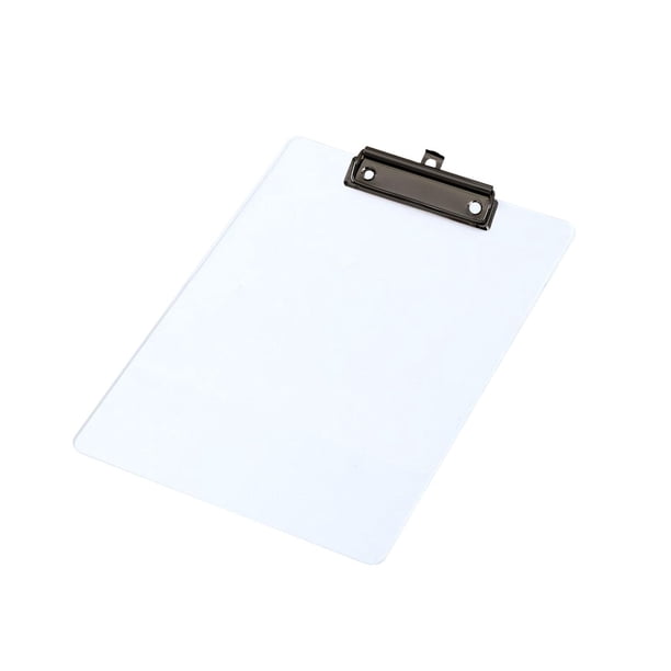 Portapapeles para tablero de escritura, tablero transparente para carpetas, tablero de escritura, tablero para carpetas de almacenamiento, férula para negro