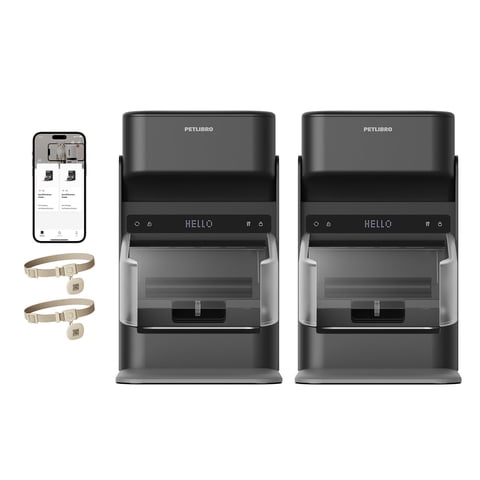 Comederos Automáticos Para Gatos Petlibro Rfid Para 2 Gatos - Pack