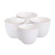 thumbnail image 3 of Set 4 Tazas De Te 260ml Royal Borde Dorado Menaje Cocina, 3 of 3