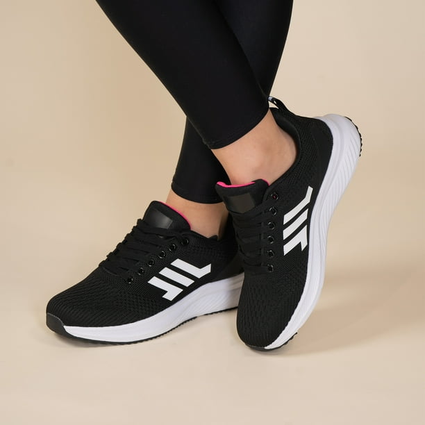 Zapatilla Mujer Blanco Negro Andrea Apóstol