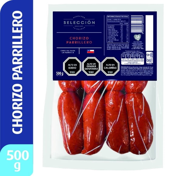 Chorizo Parrillero 8 Un, 500 g