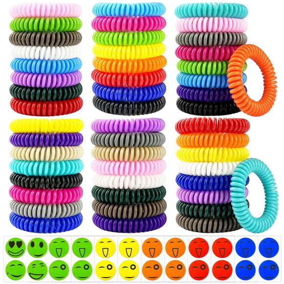 Pulseras repelentes de mosquitos BuggyBands, paquete de 50 +60 pegatinas