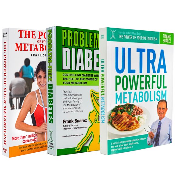 Set de Libros NaturalSlim Frank Suárez Metabolismo 3-Pack