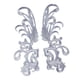 thumbnail image 4 of 2 piezas de , tela de decoración artesanal de costura, accesorios de disfraces, apliques adhesivos 3D DIY, para graduación, novia, vaq Plata, 4 of 5