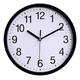 thumbnail image 1 of Reloj de pared metal decoración moderno 30cm silencioso estructura negra, 1 of 3