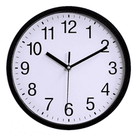 Genérico - Reloj De Pared Metal Decoración Moderno 30Cm Silencioso Estructura Negra