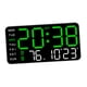 thumbnail image 5 of Reloj Despertador Digital Control De Sonido Atenuador De Fecha Para Dormitorio Junto A Sala De Estar Luz Verde, 5 of 5