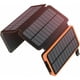 thumbnail image 1 of Cargador solar de 25000 mAh, batería externa portátil con 4 paneles, resistente al agua, con 2 puertos USB, ideal para acampar al aire libre, para teléfonos y tabletas Cisea, 1 of 5