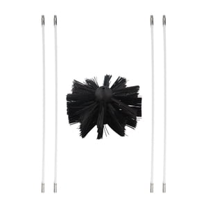 Magideal - Cepillo Para Limpieza De Chimeneas, Limpiador De Conductos De Ventilación De Secadoras, Herramienta Para Limpiar Conductos De Ventilación De Chimeneas 4 Varillas
