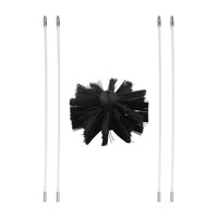 Magideal - Cepillo Para Limpieza De Chimeneas, Limpiador De Conductos De Ventilación De Secadoras, Herramienta Para Limpiar Conductos De Ventilación De Chimeneas 4 Varillas