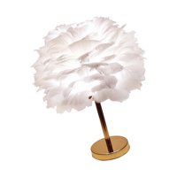 Magideal - Luz De Noche De Plumas, Luz De De Decoración Plumas, Lámpara De De Noche De Plumas Para Dormitorio De Niñas, Sala De , , Blanco