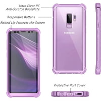 Funda Dexnor Galaxy S9 + Plus Con Protector De Pantalla Transparente Grado Militar