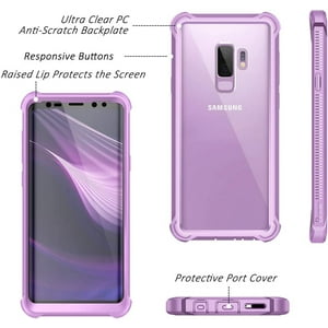 Funda Dexnor Galaxy S9 + Plus Con Protector De Pantalla Transparente Grado Militar