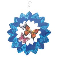 Magideal - De Viento 3D De 20Cm, , Campanas Giratorias De Carillón De Viento Para Adornos De Patio De Césped Para El Hogar Al Aire Libre Mariposa