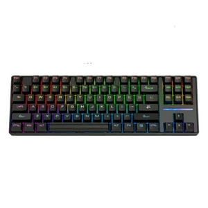 Crusec - Teclado Gamer Sk16 Qwerty Con Luz Rgb 87 Teclas Mecanico