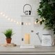 thumbnail image 5 of Galería Candle Lantern Zingz & Thingz de madera blanca clara, 5 of 9