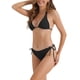 thumbnail image 4 of INSPIRE CHIC Conjunto de Bikini de Triángulo para Mujer con Parte Superior de Encaje Ajustable y Parte Inferior de Corte Alto con Lazos Dobles, Traje de Baño con Copas Removibles Grande Negro, 4 of 5