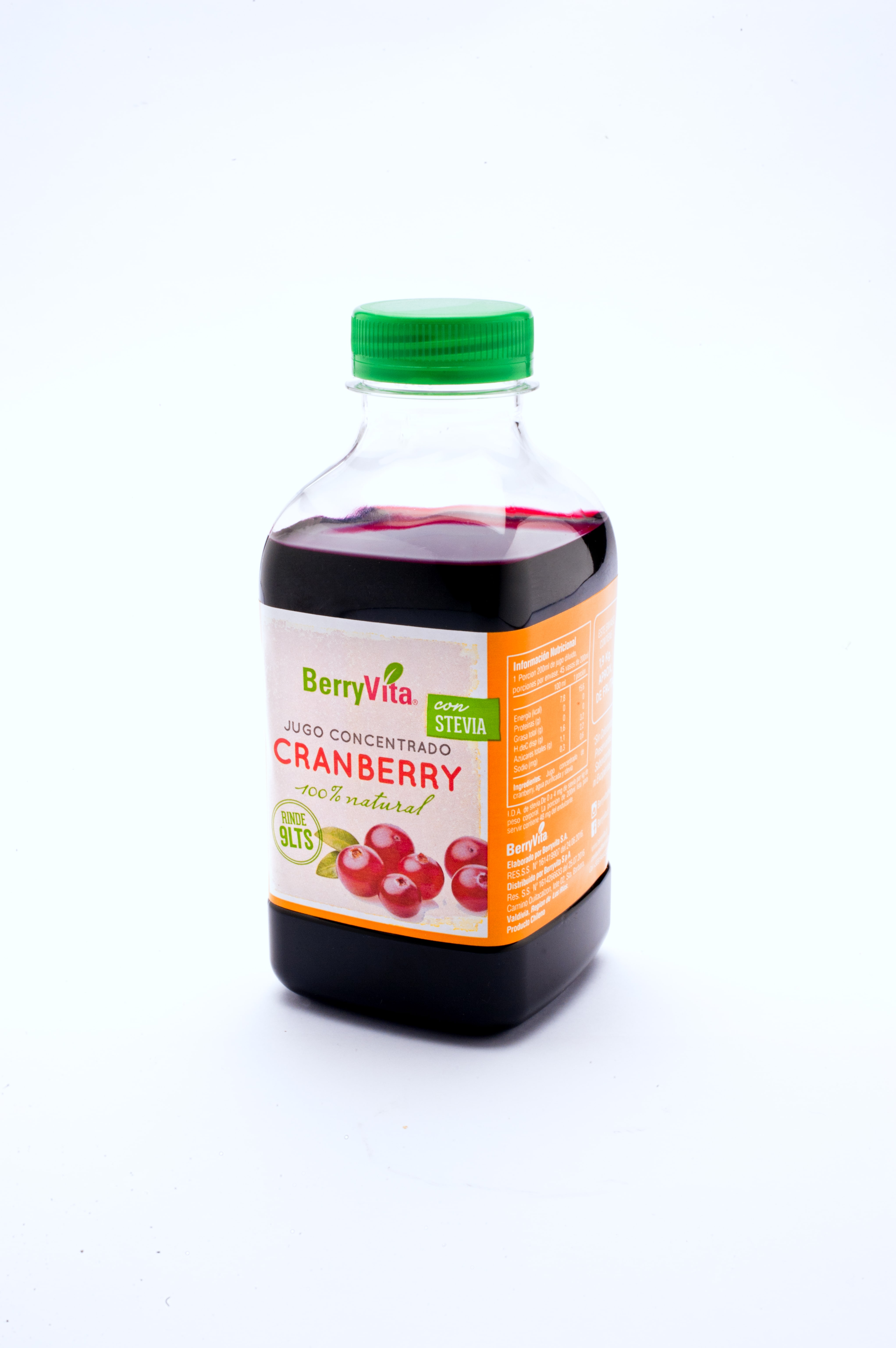 Berryvita - Concentrado Cranberry Stevia 450 Cc
