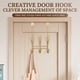 thumbnail image 2 of Perchero de ganchos para puerta con diseño retorcido FantasHome, 6 ganchos, 2 of 7
