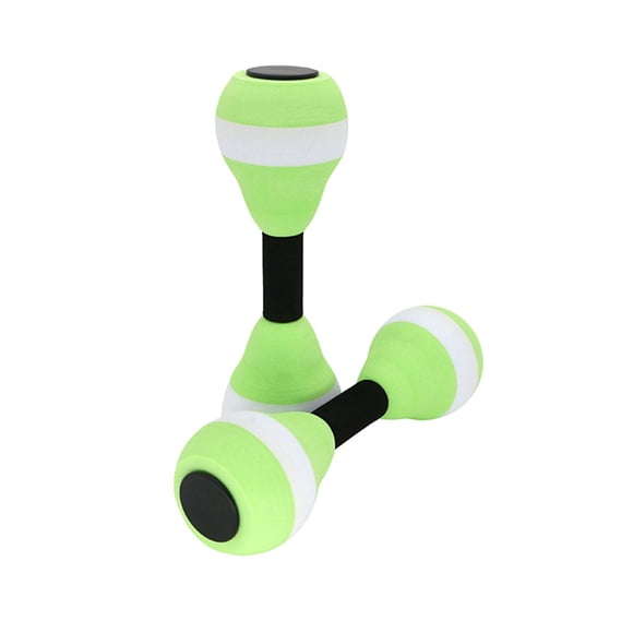 Pesas acuáticas Agua Acuático Fitness Barbells Deportes acuáticos Herramienta de fitness Portátil Ligero Agua Ejercicio aeróbico para entrenamientos verde y blanco