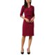 thumbnail image 4 of INSPIRE CHIC Vestidos de Trabajo para Mujeres Manga 3/4 Cuello en V Vestido Ajustado de Oficina de Negocios 2026 S Rojo Vino, 4 of 6