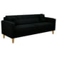 thumbnail image 2 of Sofa New Retro 3CG Felpa 04 Negro, 2 of 6