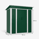 thumbnail image 2 of Bodega exterior techo simple 180x120 2.16 M2 - Green SS-02, 2 of 6