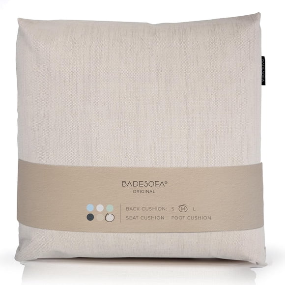 Almohada para bañera BADESOFA Luxury M de primera calidad, color marfil