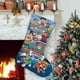 thumbnail image 1 of Patrulla Canina Tema: Calcetines de Navidad, fino lino blanco para colgar en escaleras y chimenea, decoración navideña para el hogar, regalo de Navidad. 45cm × 32cm, 1 of 5