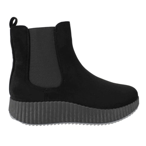 Botín Agua De Coco Elástico Negro