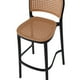 thumbnail image 5 of Pack 4 Taburete Montana Negro 65cm | Rattan Sintético | Apilable, 5 of 6