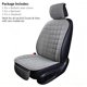 thumbnail image 4 of Cubierta para Asiento de Coche Suninbox 51x53 cm Lino Gris 1 pieza, 4 of 8