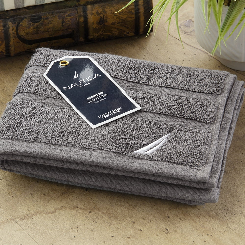 Toalla De Mano 40x60 Gris Oscuro- Nautica