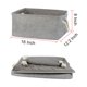 thumbnail image 3 of Unique Bargains Cestas de Almacenamiento de Tela de Algodón Plegables, Gris, Grande, 3 of 7