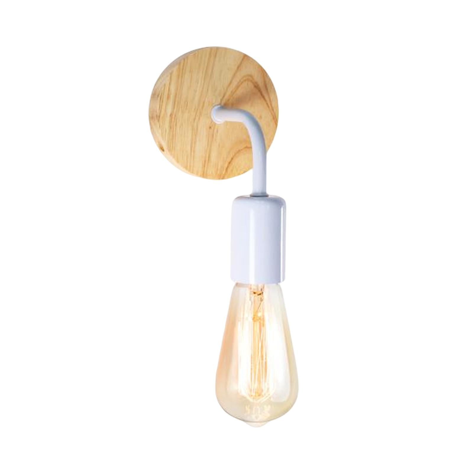 Magideal - Aplique De Pared Moderno, Accesorios De Iluminación, Lámpara Montada En La Pared, Garaje Exterior, Almacén E27 Para Dormitorio, Sala De Estar, Blanco