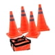 thumbnail image 3 of 4 conos de estacionamiento reflectantes plegables de 45 cm para carretera, conos de advertencia versátiles para emergencias en la carretera durante la, 3 of 5
