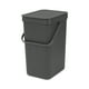 thumbnail image 1 of Basurero 'Sort&Go' 12 lt Gris Oscuro, 1 of 3