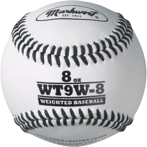 Bola de béisbol Premier Pitching de 227 g (8 oz) con cubierta de cuero y peso