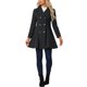 thumbnail image 2 of INSPIRE CHIC Abrigo Largo de Invierno para Mujer con Cuello con Solapa y Doble Botonadura M Negro, 2 of 6