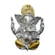 thumbnail image 5 of Estatua Del Señor Ganesha, Figura India De Ganesha Para Meditación, Sala De Estudio, Interior, Plateado, 5 of 5