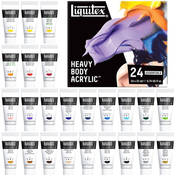 Set de pintura acrílica Liquitex Heavy Body 24 x 22 ml