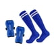thumbnail image 1 of Espinilleras De Fútbol Con Calcetines De Fútbol Juego De Fútbol Equipo De Protección Cómodo Azul Talla L, 1 of 5
