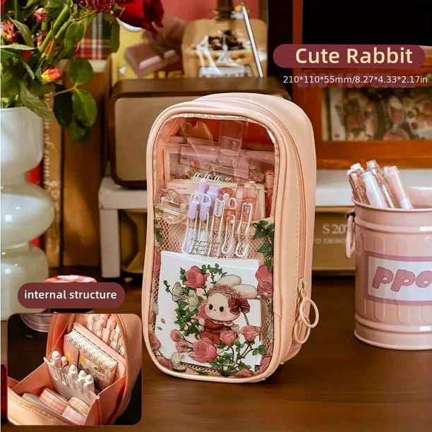 Stylish & Spacious Stationery Bag - Perfect for Office, School, & Home Use!