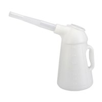 Magideal - Jarra De Aceite Con Boquilla, Dispensador De Aceite De Motor, Recipiente Medidor De Aceite Duradero A Prueba De Fugas Con Tapa Para Fluidos Automotric 4L