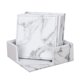 thumbnail image 2 of Elegante Posavasos De Mármol A Prueba De Ara?azos 6 Posavasos Para Bebidas Taza De Té Protector Mat Cuadrado, 2 of 5