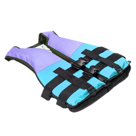 Magideal - Chaleco Salvavidas Con Soporte De Flotabilidad, Impermeable, Con Correas Ajustables, Para Regalo En El Mar. Xl Adulto Azul Púrpura