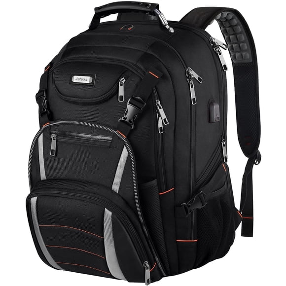 Mochila YALIXIAN para portátil de viaje extra grande con puerto USB de 17 pulgadas