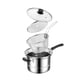 thumbnail image 3 of Cacerola De Acero Inoxidable Sartén Multiusos Sartén Para Pasta Espaguetis Mango Largo, 3 of 5