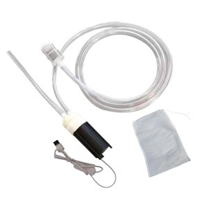 Magideal - Dispositivo Portátil De Succión De Vino Bomba De Vino Eléctrica Usb Elaboración Casera Filtro De Sifón De Cerveza Portátil Bomba De Sifón De Cerveza Tubo De Silicona De 2 M