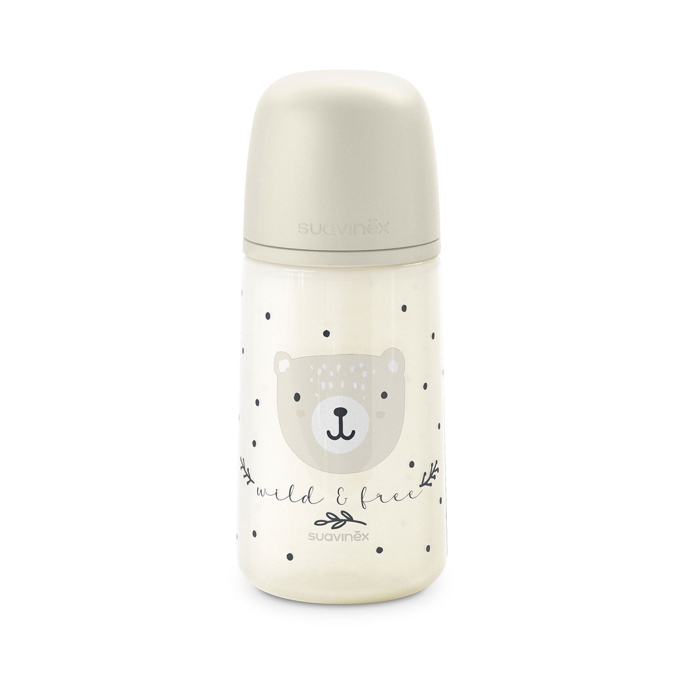 Suavinex - Mamadera 270 Ml Fisiologica Birdies Beige
